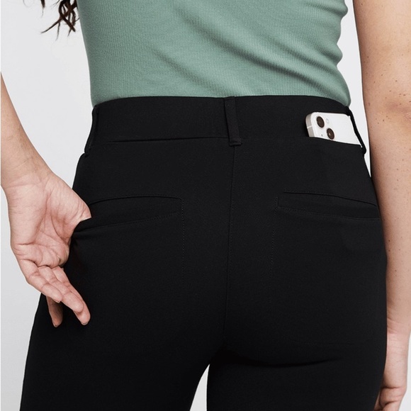 BETABRAND Black Straight Leg Pants Size Small - Picture 2 of 5